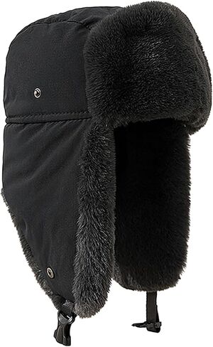 رجل الصياد قبعة الروسية Ushanka قبعة فو الفراء الأذن رفرف القبعات مع مشبك الذقن للنساء قبعة تزلج لفصل الشتاء في الهواء الطلق in Saudi Arabia
