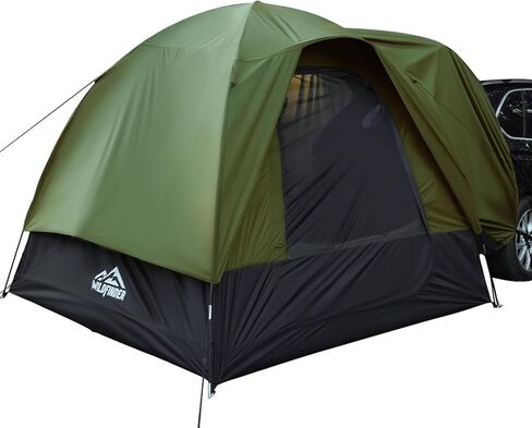 SUV Tent, 5-9 Person Rectangle Car Tent for Family, Waterproof & Windproof for Car Camping, Large Camping Tents with Storage Bag, SUV, Van, Jeep, Pickup 8FT L x 10.6FT W x 7.2FT H in Kuwait