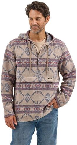 Wrangler Men's Desert Taupe 1/4 Zip Pullover in Saudi Arabia