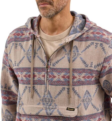 Wrangler Men's Desert Taupe 1/4 Zip Pullover in Saudi Arabia