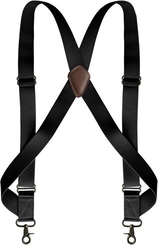 Men's Suspender Heavy Duty Swivel Adjustable Braces 1.4 Inch Wide Big and Tall Men Side Hook in Saudi Arabia