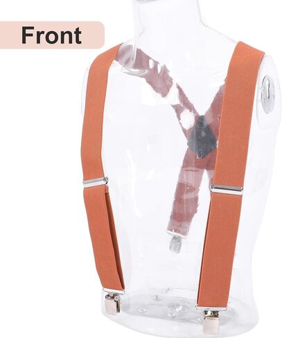 3 Pcs Men’s Heavy Duty Work Suspenders, 2 Inch Wide Clip-On Work Suspenders for Men, Adjustable X-Shaped Strong Clips Suspender for Big Tall Senior Men Gift (Black, Brown, Coffee) in Kuwait