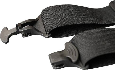 Airport Friendly Suspenders for Men with Plastic Clip 1.5 inch Fully No Metal Elastic Braces with Leather Patch in Saudi Arabia