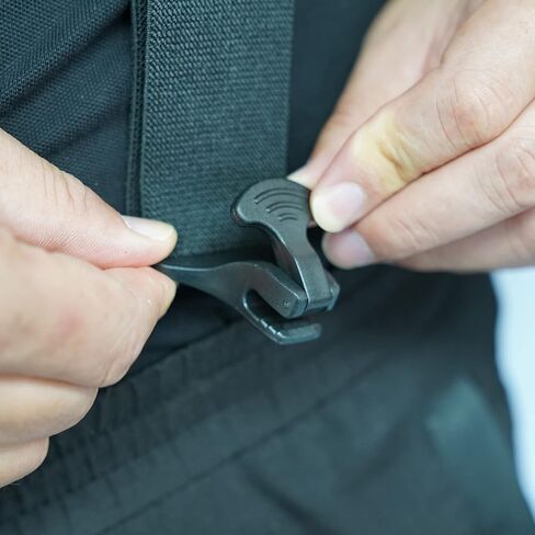 Airport Friendly Suspenders for Men with Plastic Clip 1.5 inch Fully No Metal Elastic Braces with Leather Patch in Saudi Arabia