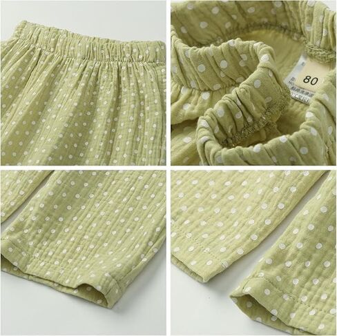 Mud Kingdom Girls Pajama Set with Pockets Cute Polka Dot Pjs Button Down Cotton Sleepwear Fall 12 Months- 6 Years in Saudi Arabia