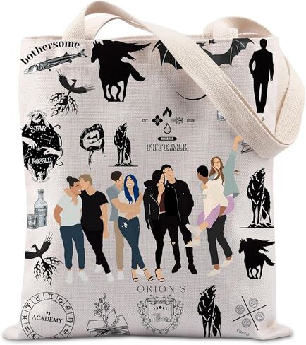 TIIMG ORION'S Book Club Tote Bag Novel Reader Fantasy Lover Bookish Gift Bag in Saudi Arabia