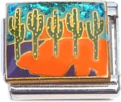Cactus Desert Scene Italian Charm in Saudi Arabia