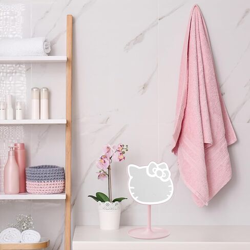 Get Trend Hello Kitty Sanrio LED Vanity Mirror with Lights for Women, Teens, Light Up Makeup Mirror for Desk, Room Decor, Kawaii Gifts for Women (Pink/Hello Kitty) in Kuwait