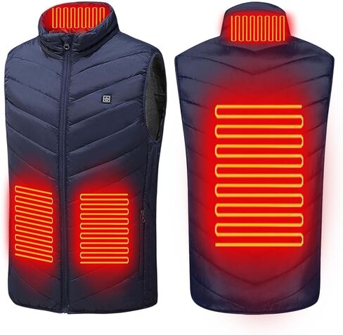 Heated Vest for Men Women 31 Heating Zones Warm Waterproof Windproof Heated Jacket Lightweight Winter Heating Coats in Saudi Arabia
