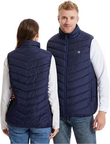 Heated Vest for Men Women 31 Heating Zones Warm Waterproof Windproof Heated Jacket Lightweight Winter Heating Coats in Saudi Arabia