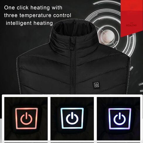 Heated Vest for Men Women 31 Heating Zones Warm Waterproof Windproof Heated Jacket Lightweight Winter Heating Coats in Saudi Arabia