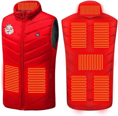 Heated Vest for Men Women 31 Heating Zones Warm Waterproof Windproof Heated Jacket Lightweight Winter Heating Coats in Saudi Arabia