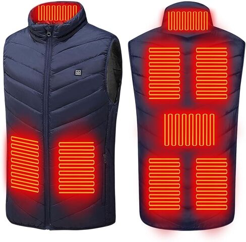 Heated Vest for Men Women 31 Heating Zones Warm Waterproof Windproof Heated Jacket Lightweight Winter Heating Coats in Saudi Arabia