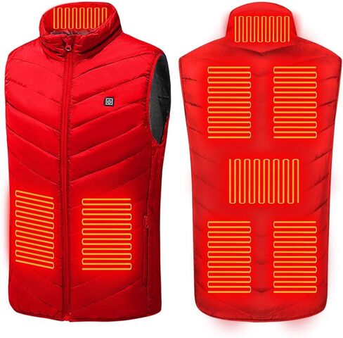Heated Vest for Men Women 31 Heating Zones Warm Waterproof Windproof Heated Jacket Lightweight Winter Heating Coats in Saudi Arabia