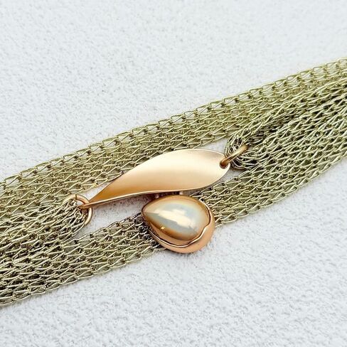 Gold Bracelet for Women Multi Chain Mesh Bracelet Wisted Orb Circle Disc Mesh Wrap bracelet for Women Statement Jewelry in Saudi Arabia