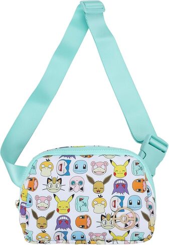 Bioworld Pokémon Character Collage Crossbody Bag with Adjustable Strap in Saudi Arabia