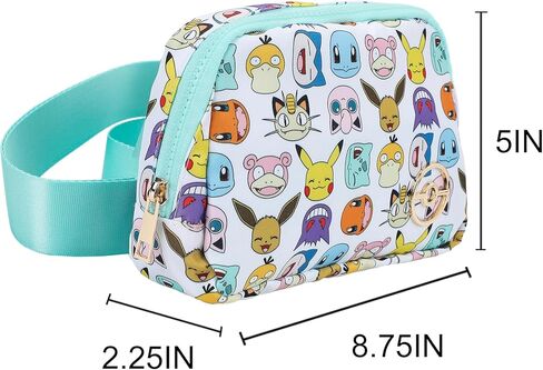 Bioworld Pokémon Character Collage Crossbody Bag with Adjustable Strap in Saudi Arabia