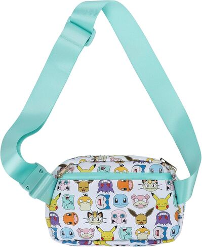 Bioworld Pokémon Character Collage Crossbody Bag with Adjustable Strap in Saudi Arabia