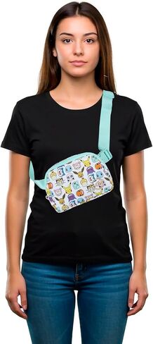 Bioworld Pokémon Character Collage Crossbody Bag with Adjustable Strap in Saudi Arabia