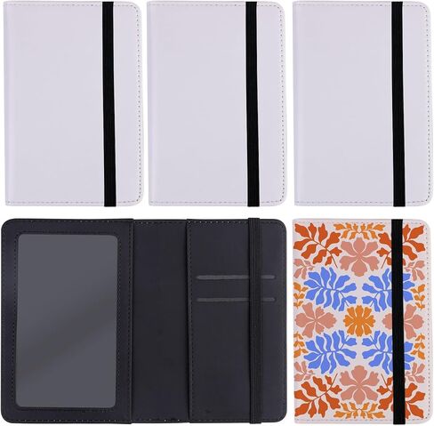 Framendino, 10 Pack Sublimation Passport Holder Covers Heat Transfer Wallet for Business Cards 2 Colors in Saudi Arabia