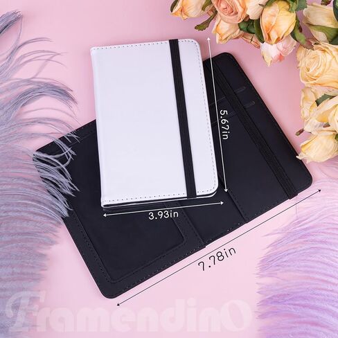 Framendino, 10 Pack Sublimation Passport Holder Covers Heat Transfer Wallet for Business Cards 2 Colors in Saudi Arabia