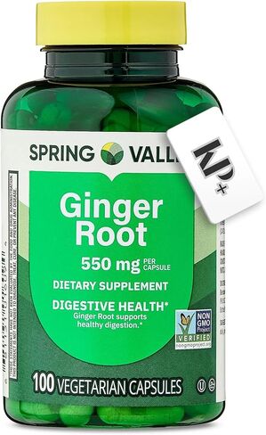 جذر الزنجبيل، 550 مجم، مكمل غذائي، كبسولات جذر الزنجبيل، 100 كبسولة in Kuwait