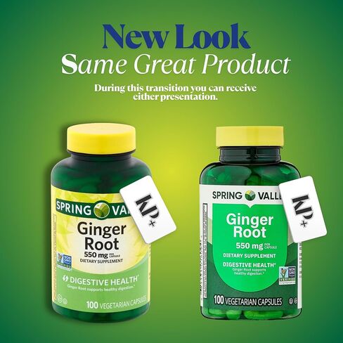 جذر الزنجبيل، 550 مجم، مكمل غذائي، كبسولات جذر الزنجبيل، 100 كبسولة in Kuwait