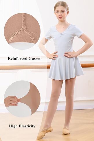 Girls Ballet Convertible Tights, Ultra Soft Transition Tights, 2 Pairs Dance Stockings for Ballet Gymnastics School in Saudi Arabia