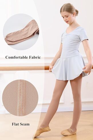 Girls Ballet Convertible Tights, Ultra Soft Transition Tights, 2 Pairs Dance Stockings for Ballet Gymnastics School in Saudi Arabia