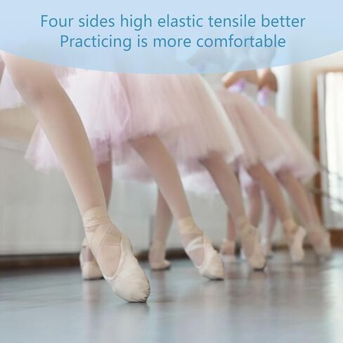 Ballet Dance Tights for Girls, 3 Pairs, Plain Tight Footed Ballet Dance, Ultra Soft Footed Tights Leggings, Dance Sockings Ballets Tight for Girl Women M in Saudi Arabia