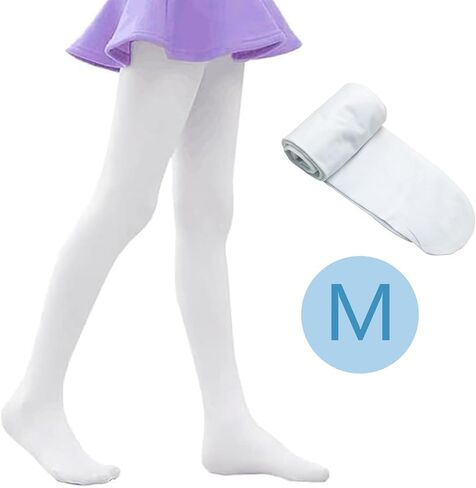 Ballet Dance Tights for Girls, 3 Pairs, Plain Tight Footed Ballet Dance, Ultra Soft Footed Tights Leggings, Dance Sockings Ballets Tight for Girl Women M in Saudi Arabia