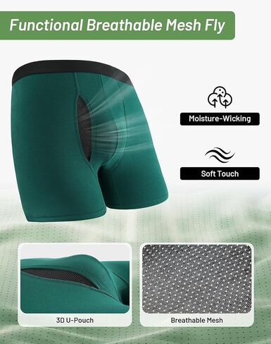 ملابس داخلية رجالية كبيرة وطويلة XL-5XL ملابس داخلية قطنية قابلة للتمدد ماصة للرطوبة سراويل داخلية ناعمة 4 عبوات in Kuwait