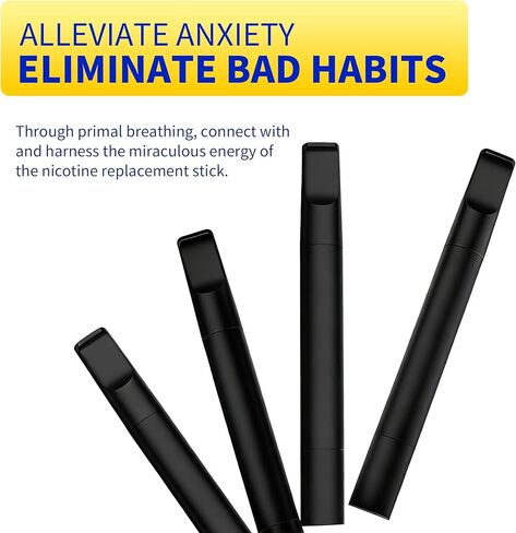 Natural Herbal Air Stick, Replace Bad Habit Air Device with 3 Flavors Cores, Air Diffuser Smokeless Inhaler with Mint, Blueberry & Grapefruit Flavor Packs in Saudi Arabia