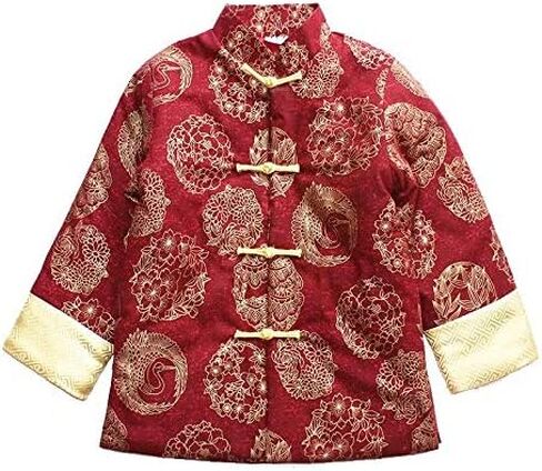 Hooyi Boys Chinese Traditional Costume Clothes Kids Quilted Coat Chinese Outfit Spring Festival Boy's Outerwear in Saudi Arabia