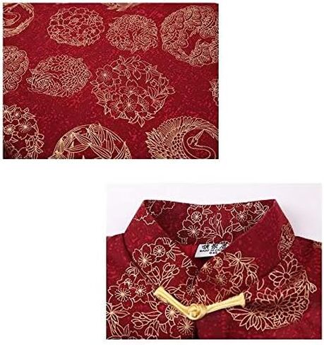 Hooyi Boys Chinese Traditional Costume Clothes Kids Quilted Coat Chinese Outfit Spring Festival Boy's Outerwear in Saudi Arabia