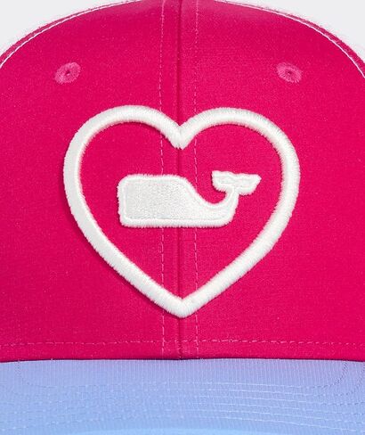Vineyard Vines Girls' Whale Heart Trucker Hat, Charm Pink, onesz in Saudi Arabia