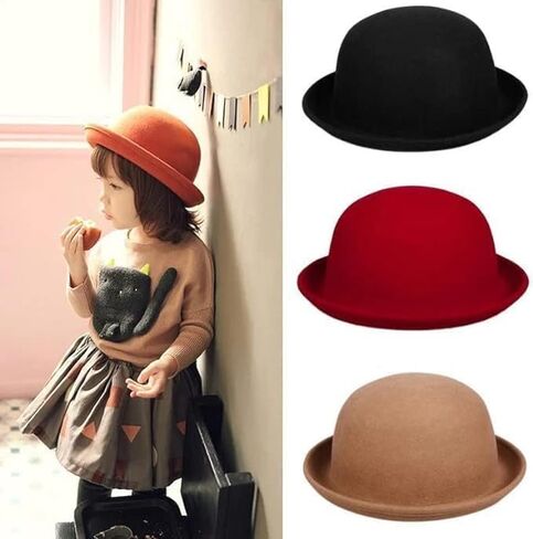 Round Hat, Kid's Bowler Cap, Costume Hat. 54 or 57cm in Saudi Arabia