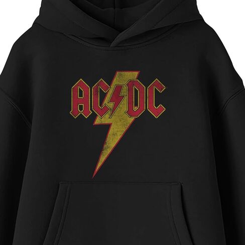 Bioworld ACDC Boys Black Long Sleeve Hooded Sweatshirt in Saudi Arabia