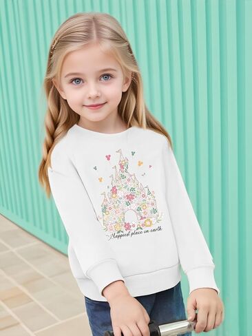 Magical Sweatshirts for Girls Little Girl Soft Long Sleeve Sweater Cute Kids Fall Holiday Tops Stretchy Causal Blouses in Saudi Arabia