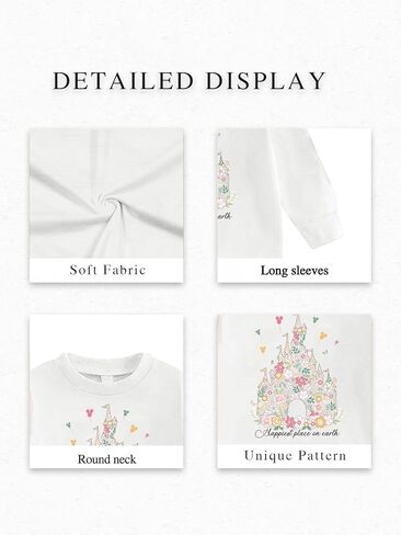 Magical Sweatshirts for Girls Little Girl Soft Long Sleeve Sweater Cute Kids Fall Holiday Tops Stretchy Causal Blouses in Saudi Arabia