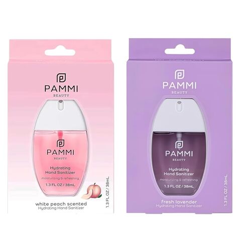PAMMI Power Mist Hydrating Hand Sanitizer Spray, Portable Travel Size Pocket Hand Sanitizer, Scented Handsanitizer Mini Spray For Car - 600 Sprays (2 Pack (Rose and Guava)) in Saudi Arabia