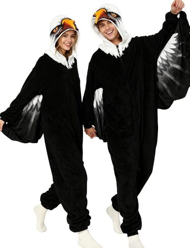 Adult Moth Onesie Halloween Christmas Crow Costume Women Men in Saudi Arabia