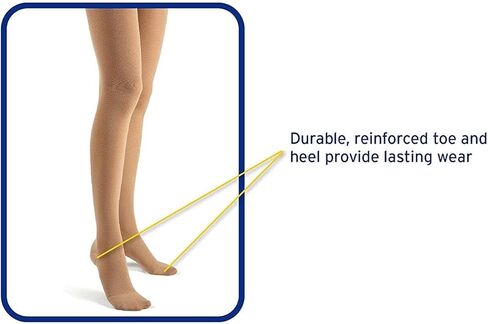 Futuro Beyond Support Pantyhose, Large, Nude, Firm, Full-Cut Panty, 1 Pair in Saudi Arabia