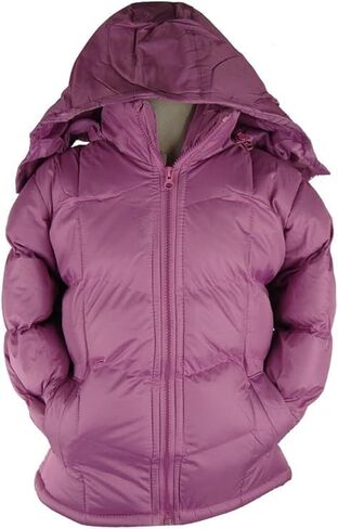Revess Girls Fleece-Lined Hooded Puffer Jacket- Quilted Coat, 6-Pack Assorted Colors, Sizes (4-7) in Saudi Arabia