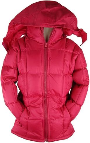 Revess Girls Fleece-Lined Hooded Puffer Jacket- Quilted Coat, 6-Pack Assorted Colors, Sizes (4-7) in Saudi Arabia