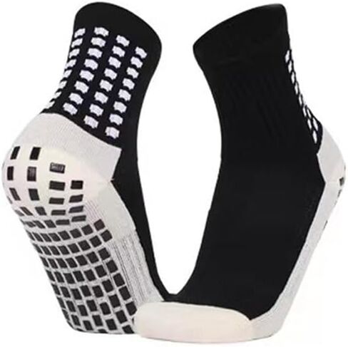 DAISHA 1/3 Pair Anti Slip Ankle Grips Athletic Socks with Silicone Pads for Soccer,Football,Basketball,Hockey,Yoga. in Kuwait