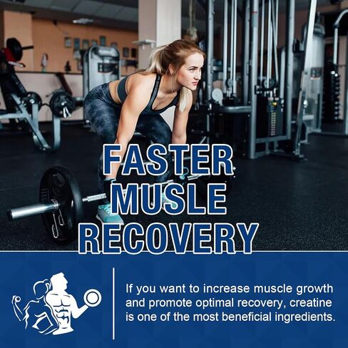 عبوتان من علكات الكرياتين HMB مونوهيدرات 8000 ملغ للرجال والنساء، إل-كارنيتين، إل-تورين وفيتامين ب6 12، 180 نكهة التوت الأزرق (كمية تكفي 60 يومًا) in Kuwait