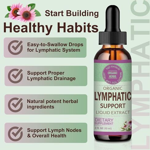 قطرات التصريف اللمفاوي من أوروزو لتنظيف السموم من نظام اللمف، دعم الوذمة اللمفية، تركيبة إشنسا، جذر الأرقطيون، زهرة الآذريون، تستخدم مع أداة تدليك اللمف. 2 أوقية in Kuwait