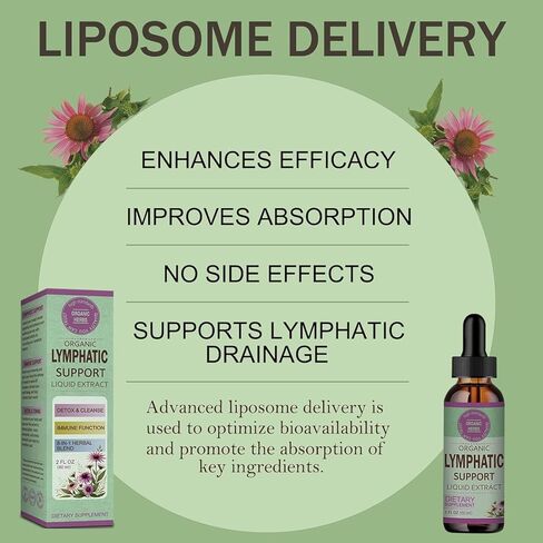 قطرات التصريف اللمفاوي من أوروزو لتنظيف السموم من نظام اللمف، دعم الوذمة اللمفية، تركيبة إشنسا، جذر الأرقطيون، زهرة الآذريون، تستخدم مع أداة تدليك اللمف. 2 أوقية in Kuwait