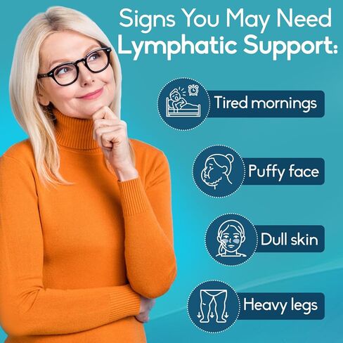 Lymphatic Drainage Supplements for Lymph System Support – Echinacea, Dandelion & Burdock for Immune & Circulation Support, Vegan Herbal Formula for Women & Men, 60 Capsules in Saudi Arabia